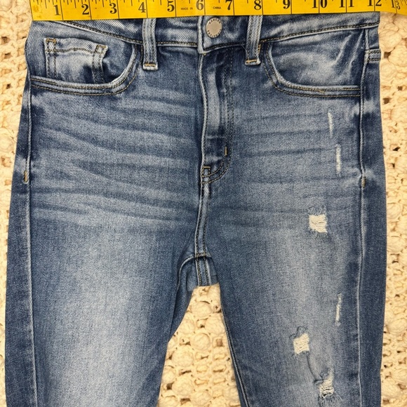 Distressed Blue Women's Jeans - Picture 4 of 11